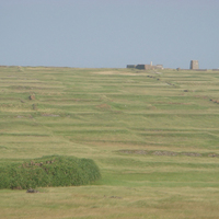 東吉嶼的廢棄農田。照片中仍可看見一畦畦的外觀。為防止興建核廢料儲置廠，目前已經澎湖縣政府指定為自然保留區。