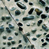 屏東佳樂水砂岩表面有明顯的蜂窩岩構造，這可能是由於生物作用或鹽風化所形成。在洞穴周圍白色的是鹽所形成的結晶，而鹽的結晶過程是鹽風化的重要作用。