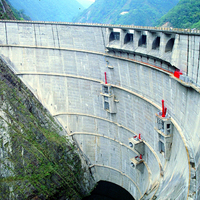 德基水庫建於民國58年，是混凝土雙曲線薄型拱壩，壩身高度180公尺，是亞洲最高水壩，匯集大甲溪與支流志樂溪和必坦溪的溪水，其迴水面廣達592平方公里，主要目標為發電。德基發電廠及下游諸電廠每年可增加發電量七億二仟萬度，是台灣地區最重要的水力發電區。