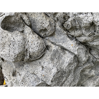 石英安山岩有許多節理。二氧化矽含量常在63％～77％之
間，屬於酸性火山岩類。岩石常從節理開始風化。加上受海
水侵蝕，慢慢崩解。