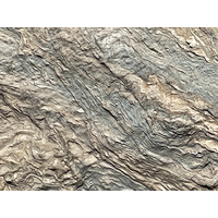1929.
片岩的天然紋路，顏色與線條形成褶曲狀，主要是受到變質作用，導致原來的層理發生變化而形成。