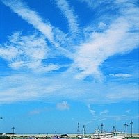 The blue sky of Penghu island