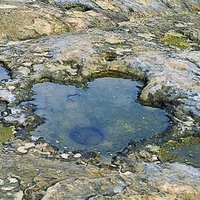 Ocean Erosion Pothole
Ocean erosion pothole is formed as a result of seawater erosion as well as weathering imposed on the notches created by differential weathering. A grain of sand may often be found inside the pothole. 