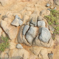Onion weathering is a common phenomenon around basaltic rocks