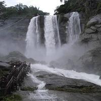 蓬萊瀑布 (雲林草嶺地質公園提供)